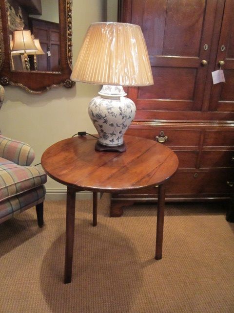 Original Mid Georgian Yew Cricket Table