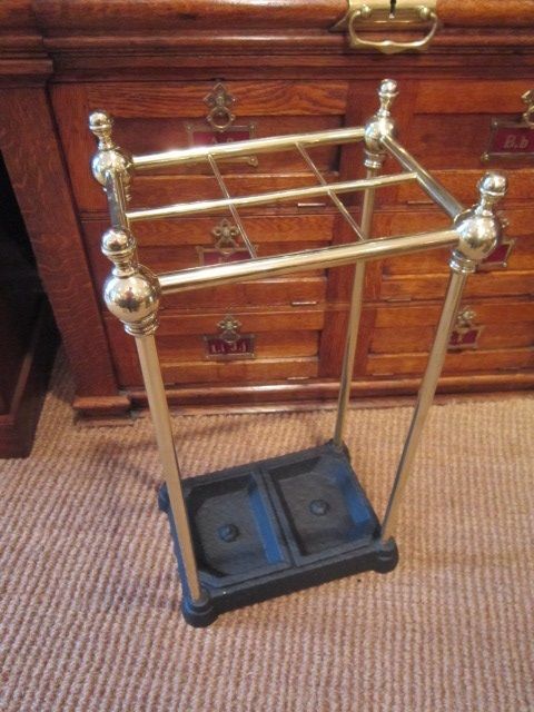 Quality Victorian Brass Stick/umbrella Stand
