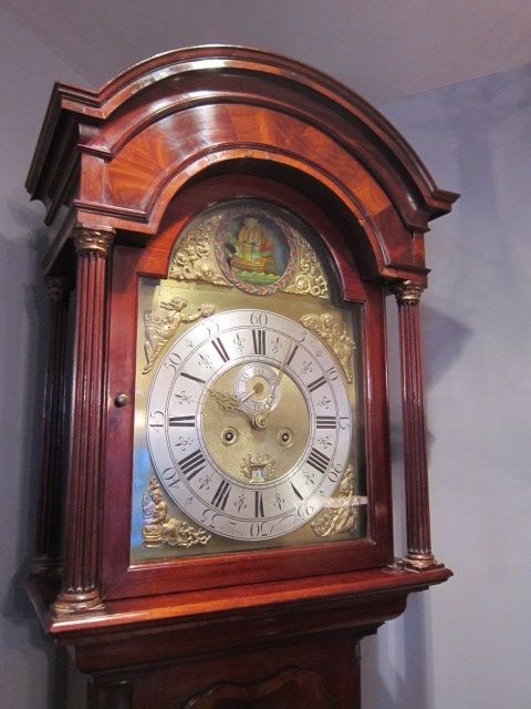 Fine George II Rocking Ship Longcase Clock