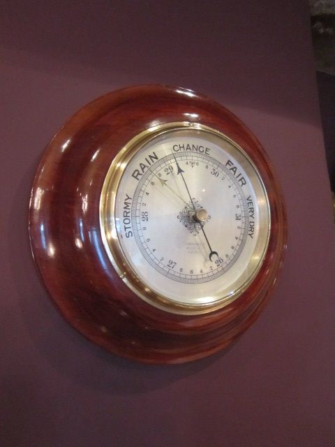 Quality Edwardian Polished Mahogany Barometer