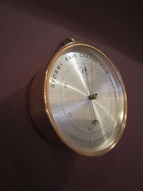 Victorian Bronze Cased Marine Barometer