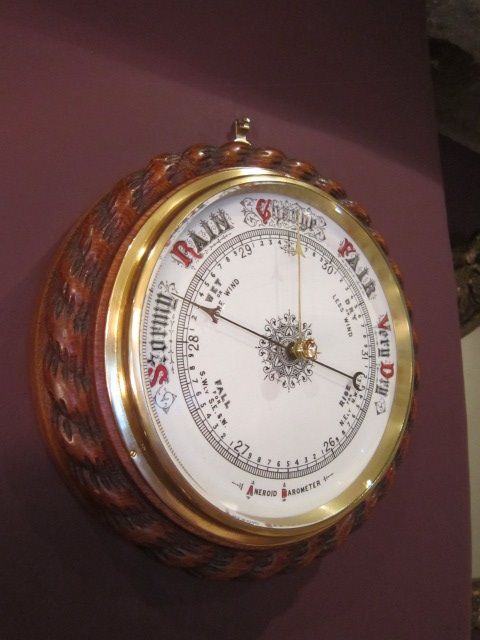 Quality Large Victorian Oak Ships Barometer