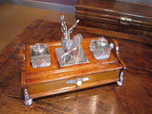 Superb Edwardian Hunting Interest Deskstand