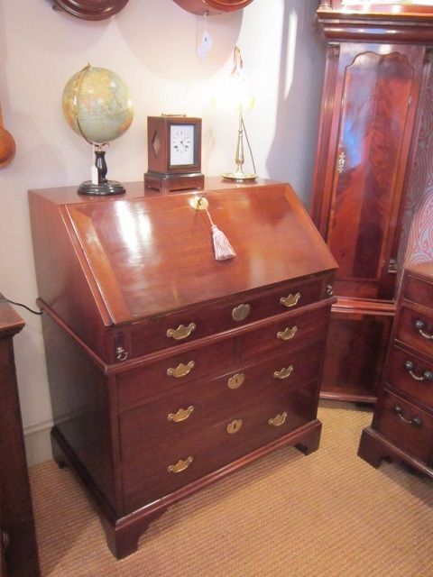 Small George II Mahogany Period Bureau