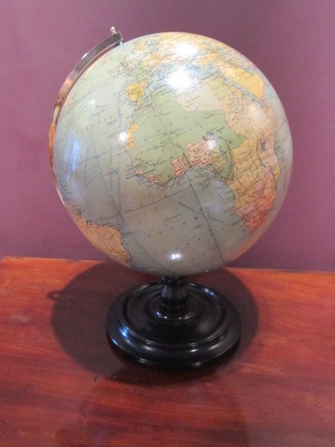 Large 1920'S Phillips Terrestrial Globe