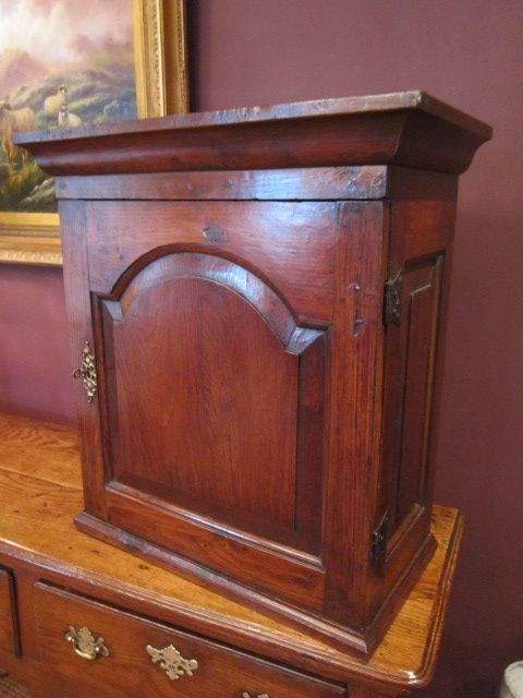 George II Period Arched Panel Spice Cupboard