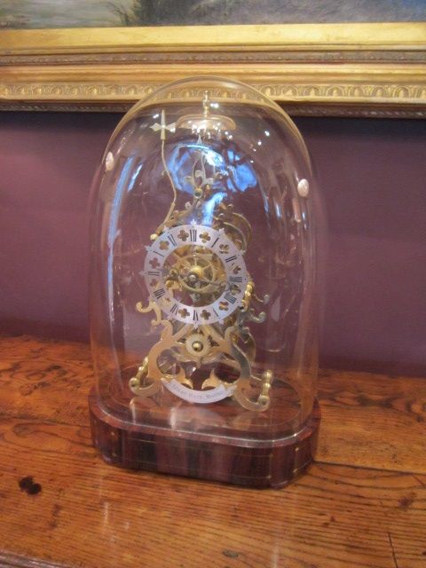 High Quality Victorian Fusee Skeleton Clock