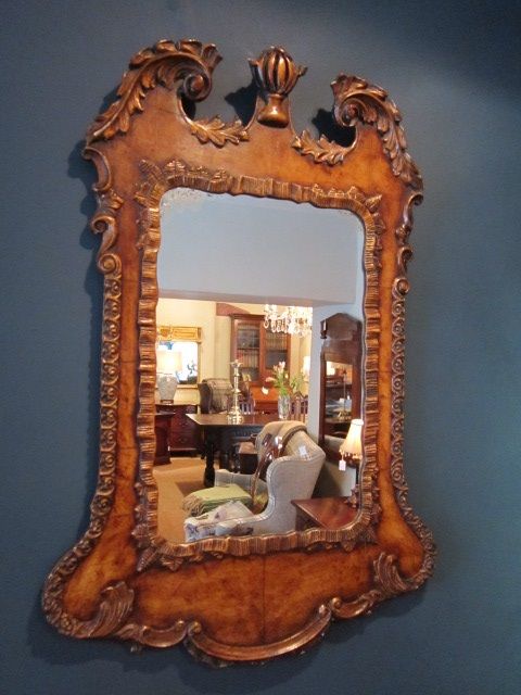 Fine George III Simulated Walnut Wall Mirror
