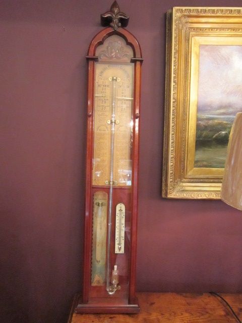 Quality Victorian Walnut Admiral Fitroy Barometer