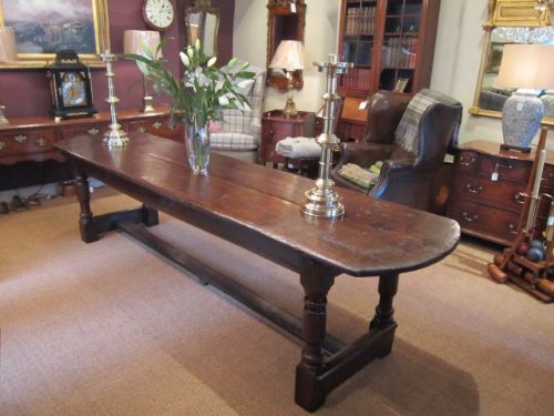 Superb George II Oak Long Refectory Table