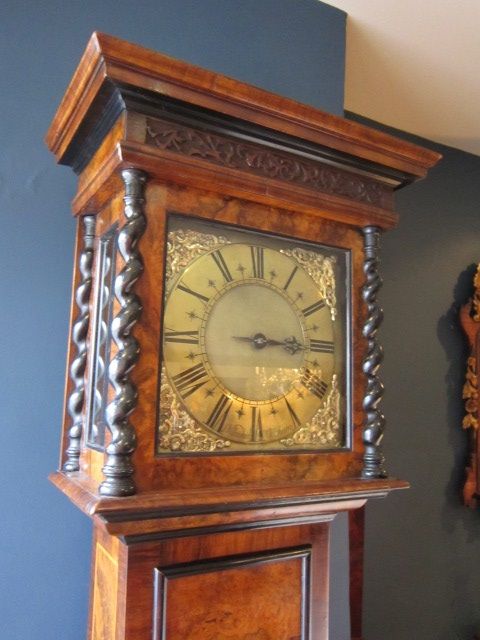 Early 18th Century Walnut Birdcage Longcase Clock