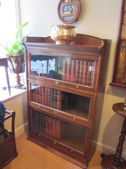 Arts & Crafts Solid Oak Sectional Bookcase