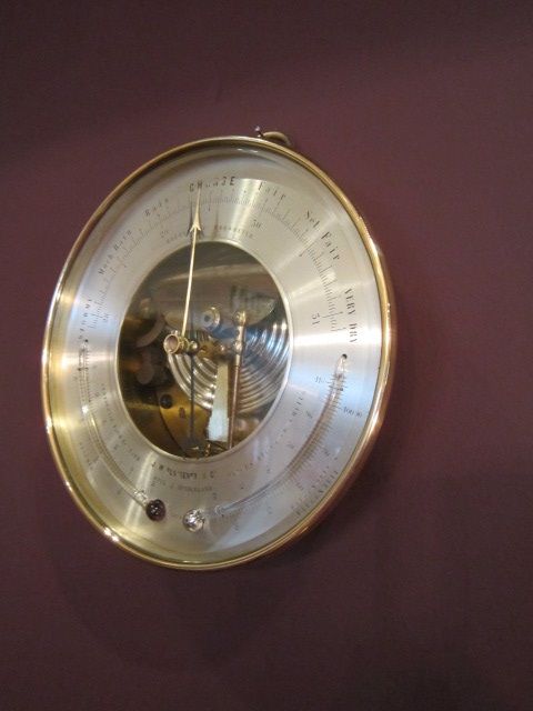 Rare Victorian Hull Bronze Marine Barometer
