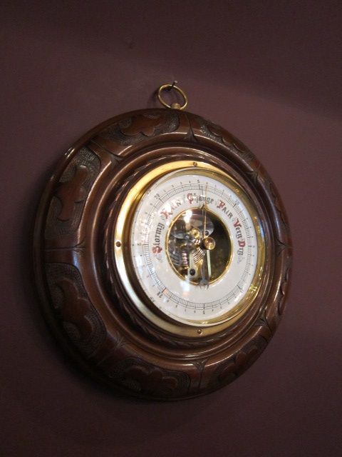 Decorative Victorian Walnut Aneriod Barometer