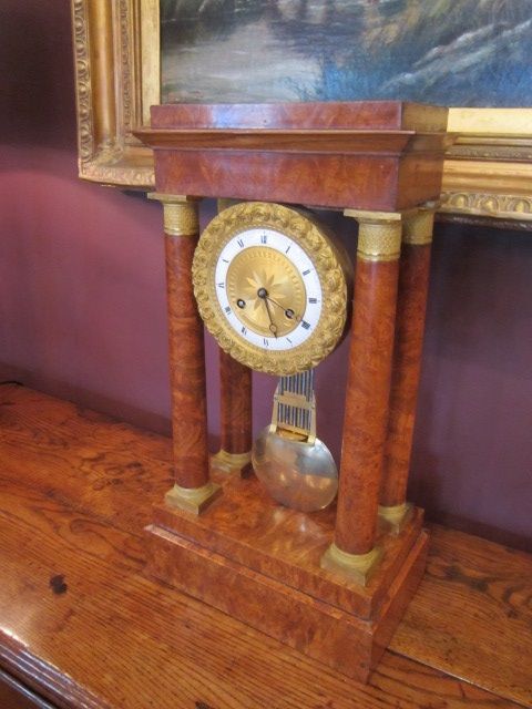 Top Quality 19th Century Portico Clock