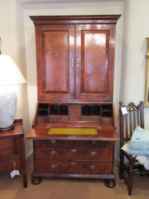 Stunning George I Walnut Bureau Bookcase