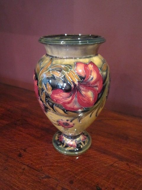Superb Early Moorcroft Spanish Ochre Vase