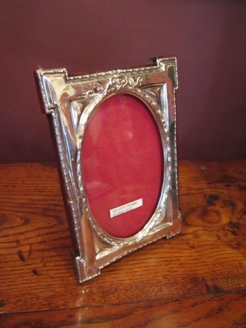 George V Solid Silver Oval Photo Frame