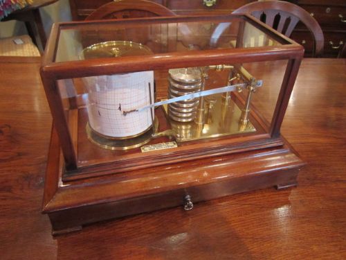 Top Quality Victorian Mahogany Manchester Barograph