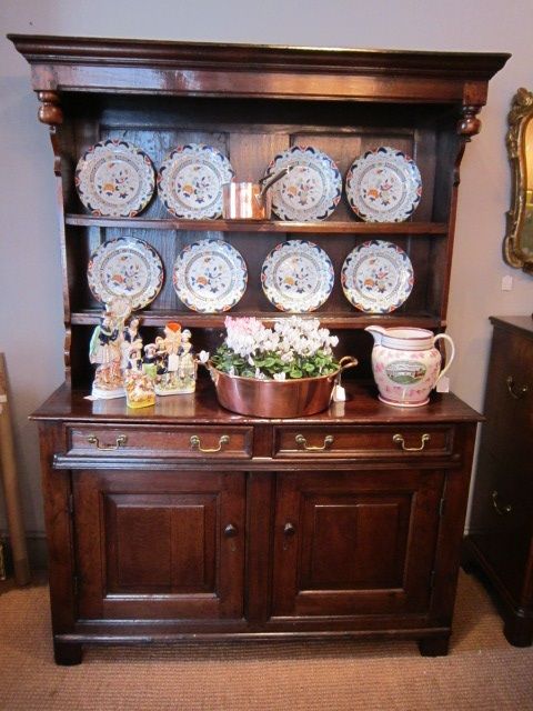 Superb George I Canopied Dresser & Rack