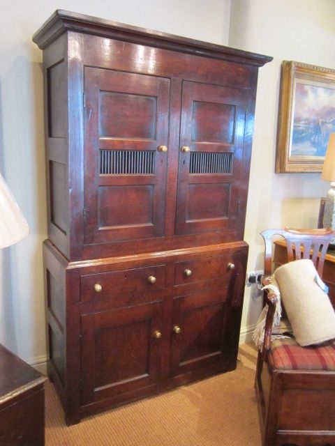 Small George III Oak 'Bread & Cheese' Cupboard