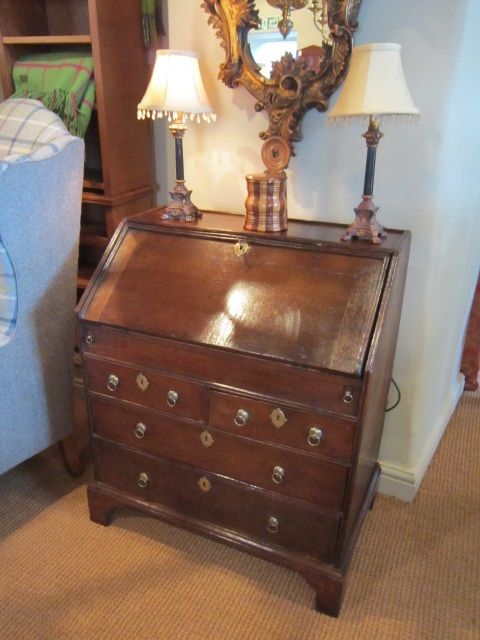 Very Small George I Period Oak Bureau