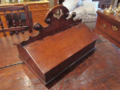 Superb George II Oak & Mahogany Cutlery Box