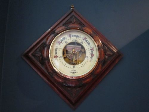 Victorian Diamond Shaped Hull Barometer