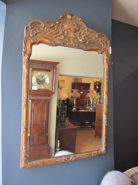 Mid 19th Century Timber & Plaster Gilt Wall Mirror
