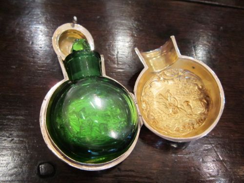 Top Quality William IV Silver & Glass Scent Bottle