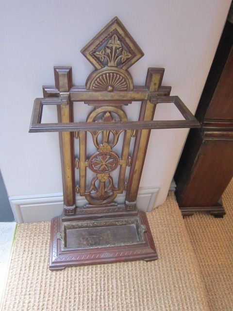 Superb Victorian Cast Iron Stick Stand