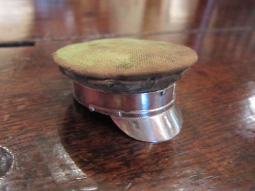 Very Rare George V Silver Peak Cap Pin Cushion