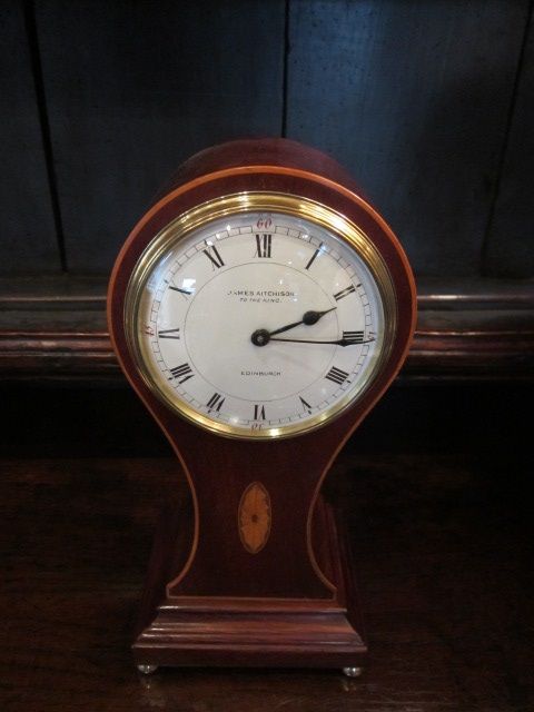 Top Quality Sheraton Inlaid Edinburgh Mantel Clock