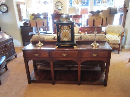 George II Period Oak Potboard Dresser Base
