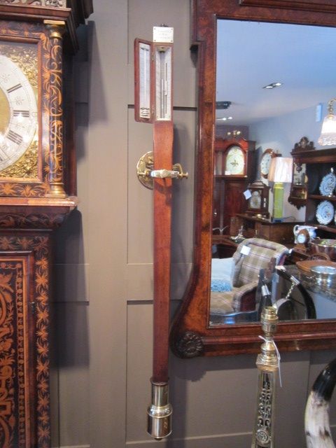 Fine Late Regency London Marine Stick Barometer