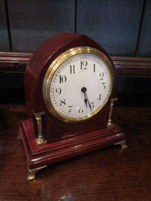 Top Quality Edwardian Inlaid Mantel Clock