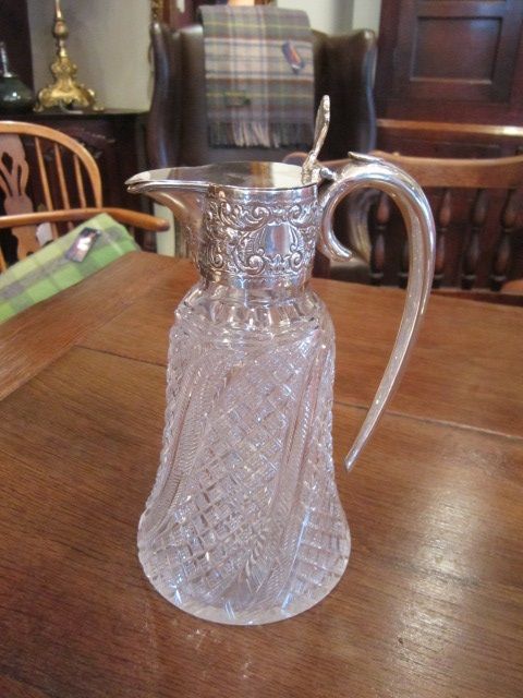 Fine Victorian Silver Mounted Claret Jug