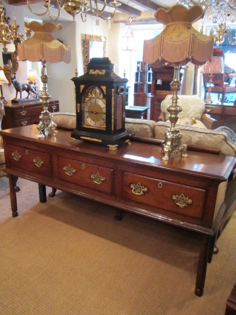 Superb George II Oak Open Potboard Dresser Base