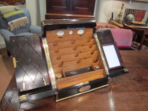Outstanding Mid Victorian Coromandel Stationery Box