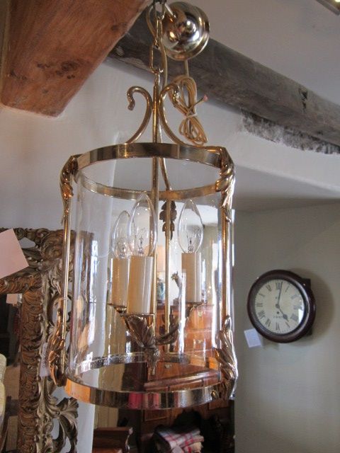 Edwardian Cylindrical Hanging Hall Lantern