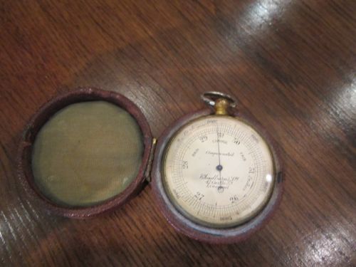 Victorian Gilded Liverpool Pocket Barometer