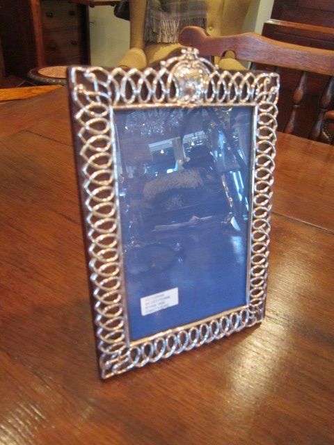 Quality Victorian Silver Fretted Photo Frame