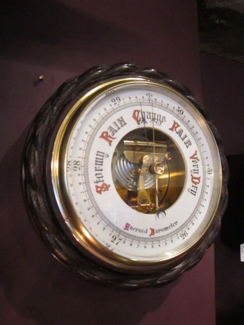 Large Victorian Skeletonised Aneroid Barometer