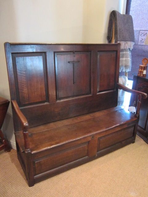 Superb George II Fallfront Box Settle