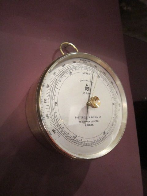 Superb Victorian London Bronze Marine Barometer