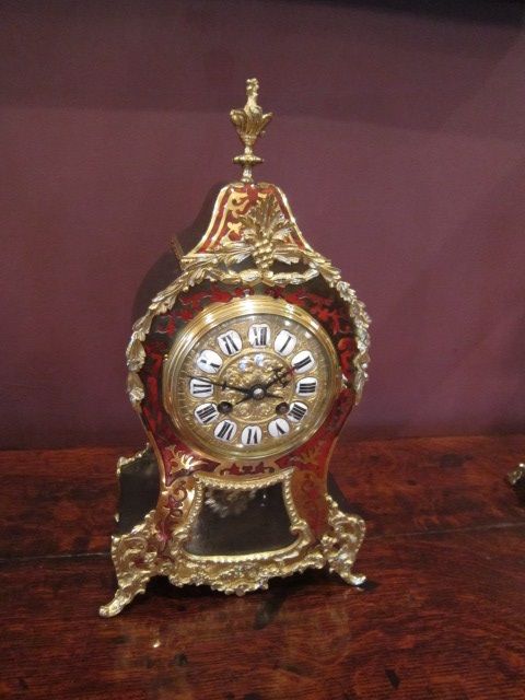 Fine 19th Century Boulle Striking Mantel Clock