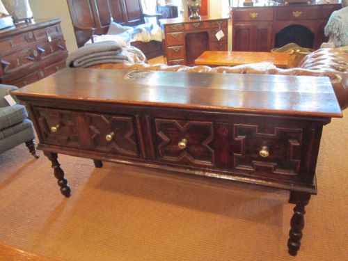 Original George I Period Geometrical Low Dresser Base