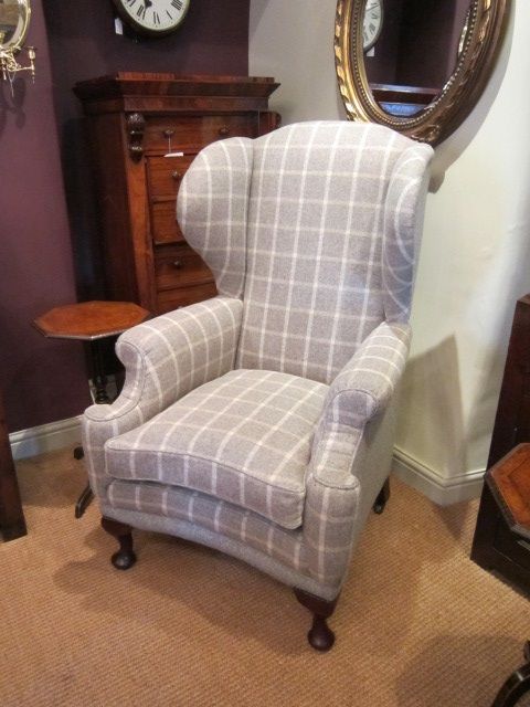 Top Quality Victorian Upholstered Wing Armchair