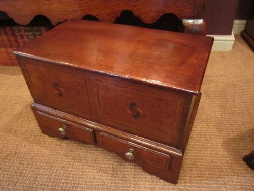 Superb Small George II Inlaid Coffer Bach