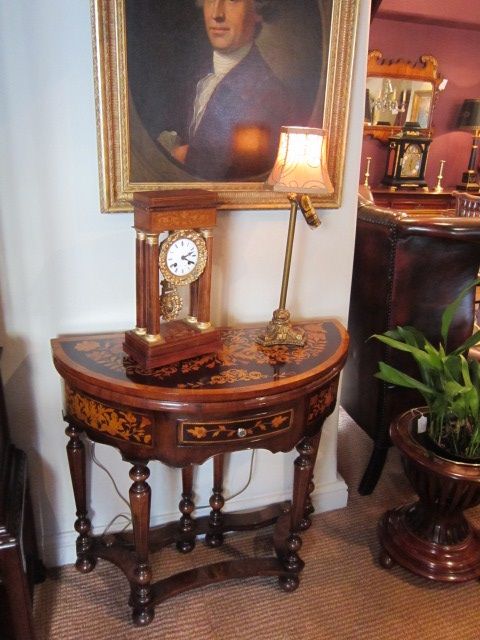Outstanding William & Mary Style Inlaid Games Table